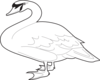 Goose Outline Clip Art